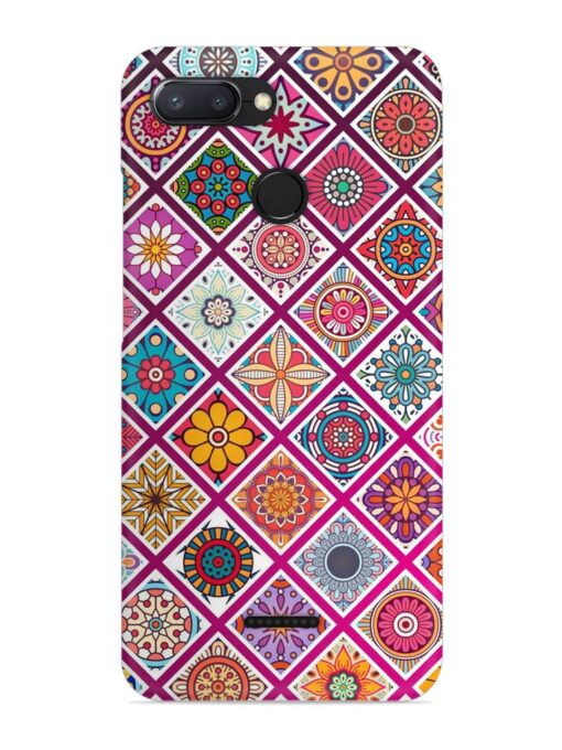 Seamless Tile Pattern Snap Case for Xiaomi Redmi 6 Zapvi