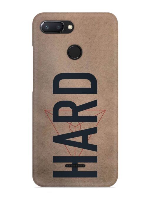 Hard Typo Snap Case for Xiaomi Redmi 6 Zapvi