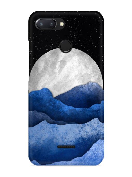 Full Moon Mountain Vector Snap Case for Xiaomi Redmi 6 Zapvi