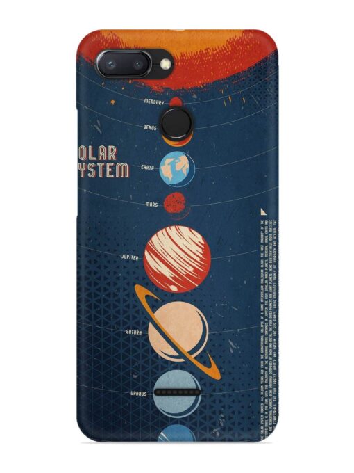 Solar System Vector Snap Case for Xiaomi Redmi 6 Zapvi