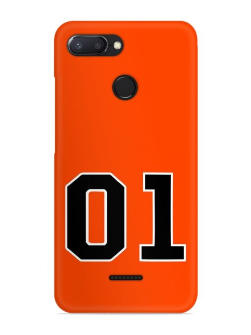 01 Number Snap Case for Xiaomi Redmi 6 Zapvi