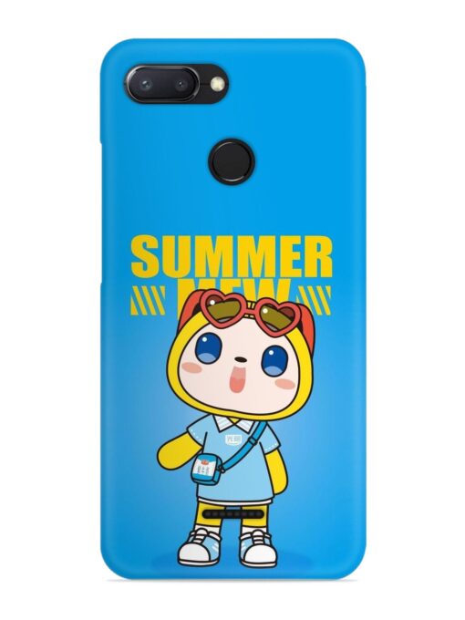 Summer Mew Cartoon Snap Case for Xiaomi Redmi 6 Zapvi