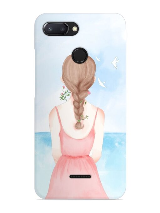 Watercolor Girl Vector Snap Case for Xiaomi Redmi 6