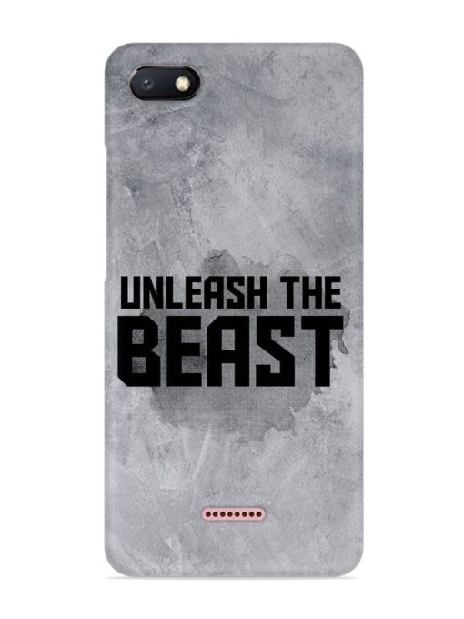 Unleash The Beast Snap Case for Xiaomi Redmi 6A Zapvi