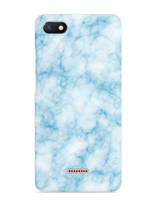 Blue White Natural Marble Snap Case for Xiaomi Redmi 6A