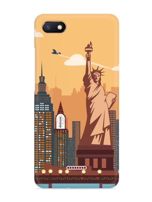 New York Statue Of Liberty Architectural Scenery Snap Case for Xiaomi Redmi 6A Zapvi