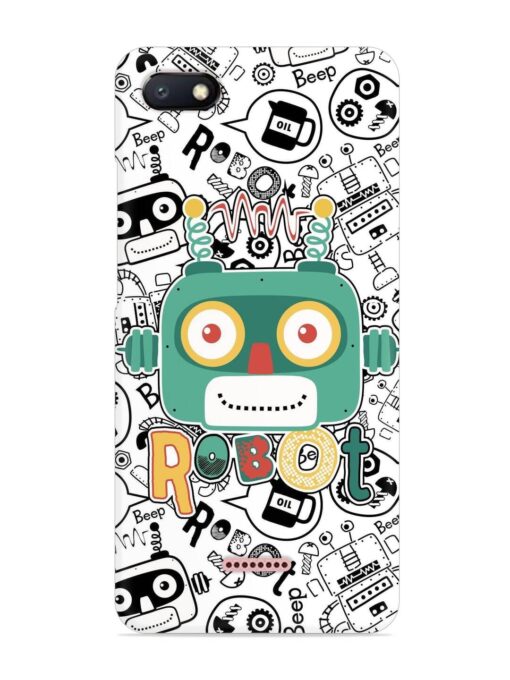 Robot Modern Seamless Pattern Snap Case for Xiaomi Redmi 6A