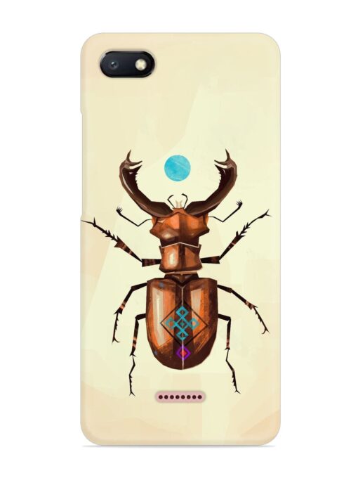 Stag Beetle Vector Snap Case for Xiaomi Redmi 6A Zapvi