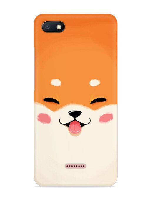 Cute Dog Face Vector Snap Case for Xiaomi Redmi 6A