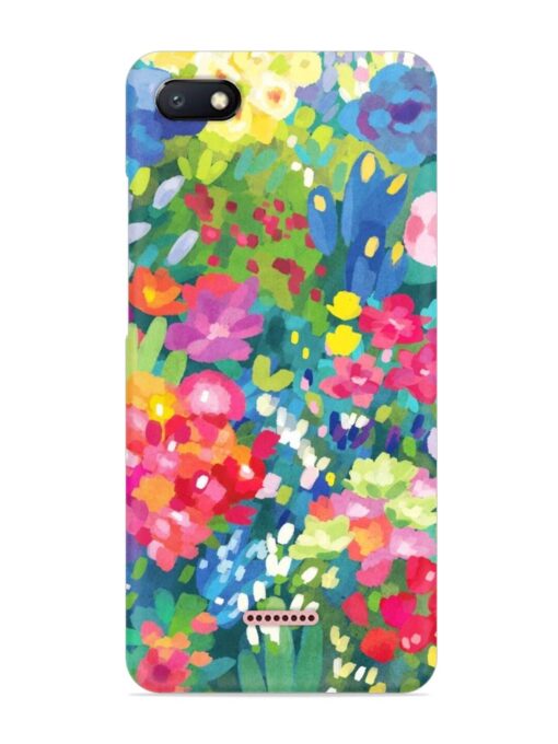 Watercolor Flower Art Snap Case for Xiaomi Redmi 6A