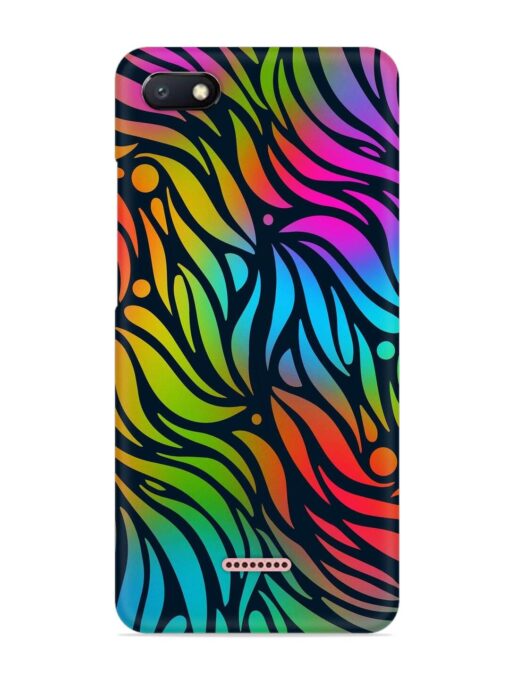 Abstract Leaf Design Snap Case for Xiaomi Redmi 6A Zapvi