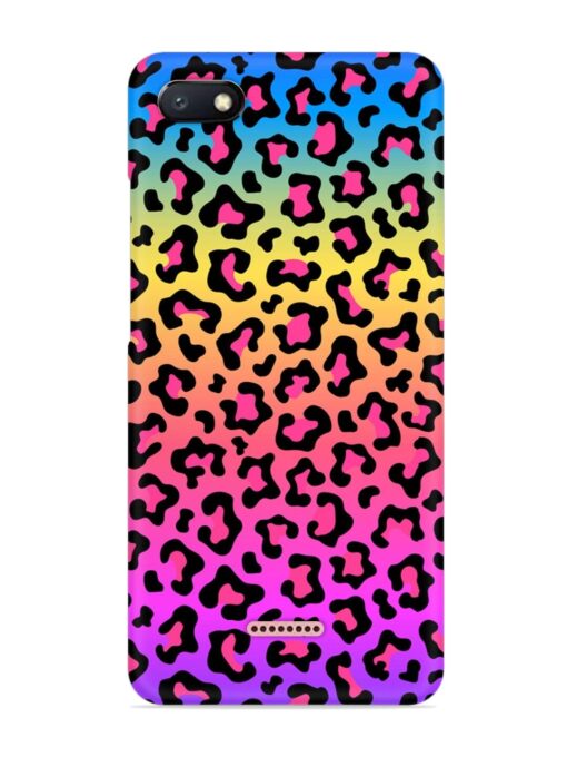 Neon Rainbow Colored Snap Case for Xiaomi Redmi 6A Zapvi