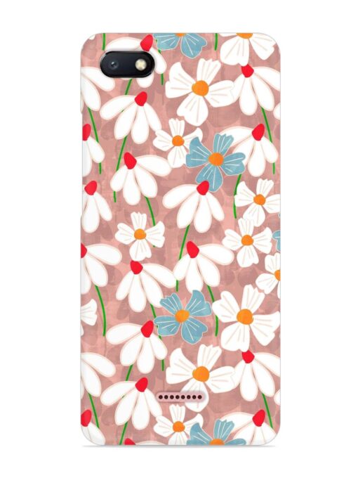 Abstract Petal Flowers Snap Case for Xiaomi Redmi 6A Zapvi