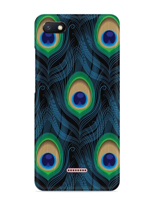 Seamless Pattern Peacock Snap Case for Xiaomi Redmi 6A Zapvi