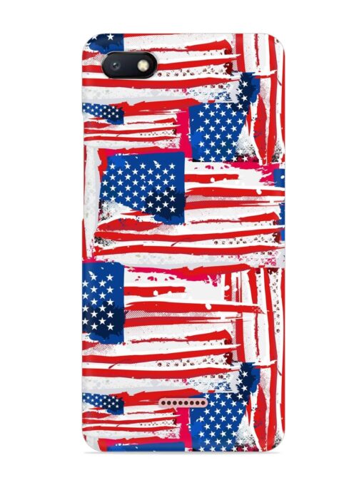 Usa Flag Seamless Snap Case for Xiaomi Redmi 6A