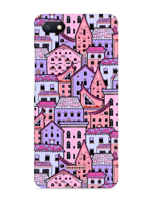 Seamless Pattern Houses Snap Case for Xiaomi Redmi 6A