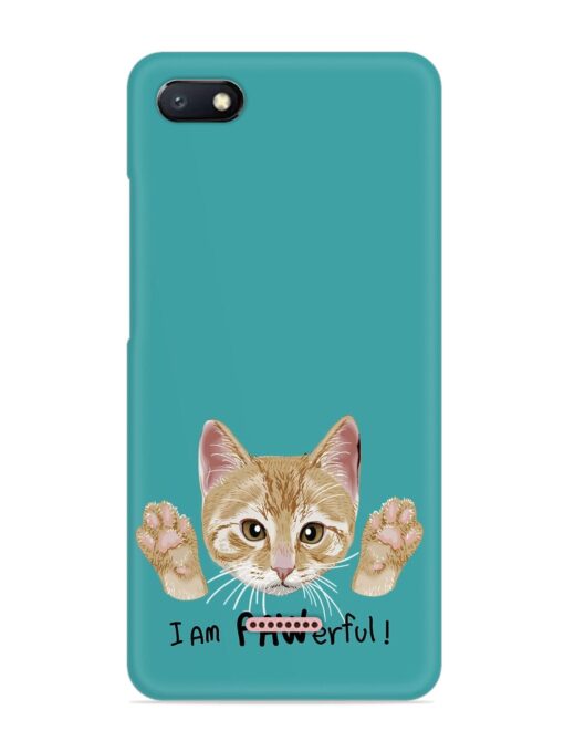 Typography Slogan Cat Snap Case for Xiaomi Redmi 6A