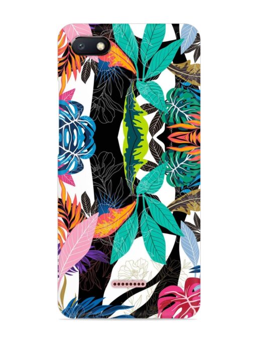 Floral Pattern Bright Snap Case for Xiaomi Redmi 6A