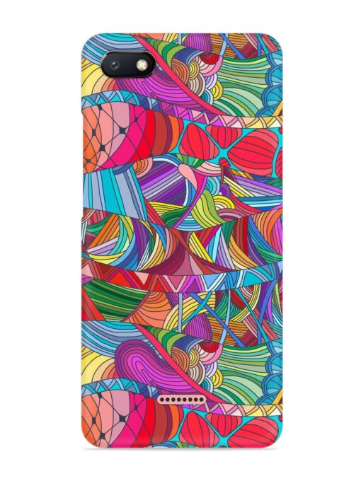 Seamless Patterns Hand Drawn Snap Case for Xiaomi Redmi 6A