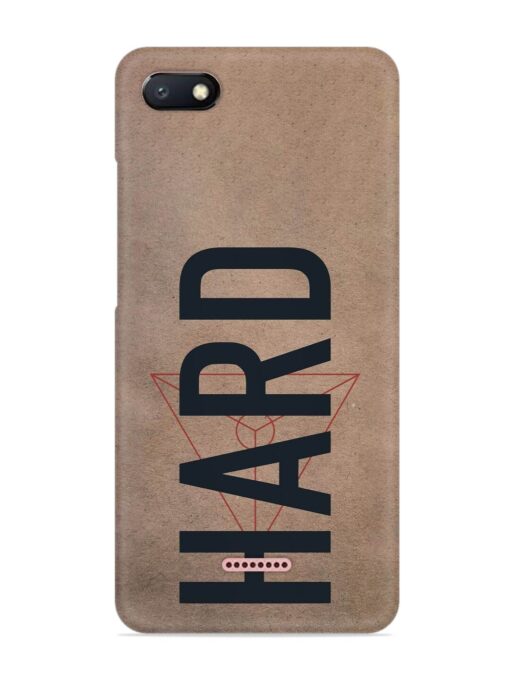 Hard Typo Snap Case for Xiaomi Redmi 6A Zapvi