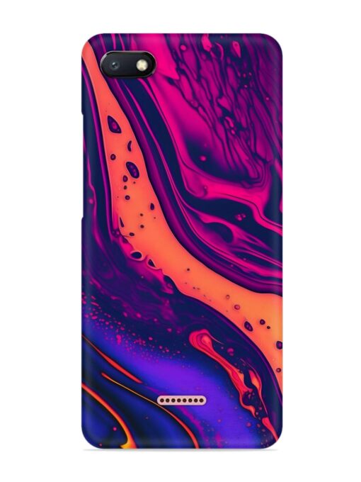 Fluid Blue Pink Art Snap Case for Xiaomi Redmi 6A