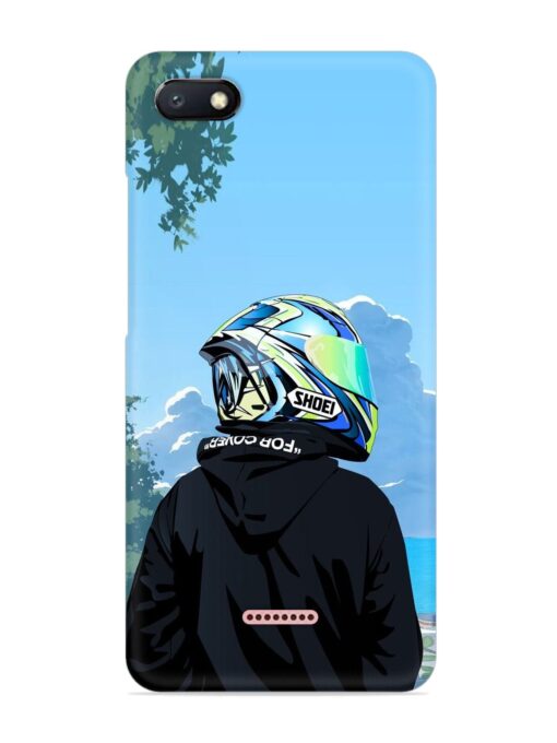 Rider With Helmet Snap Case for Xiaomi Redmi 6A