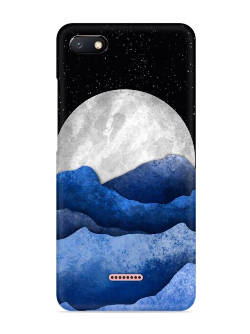 Full Moon Mountain Vector Snap Case for Xiaomi Redmi 6A Zapvi