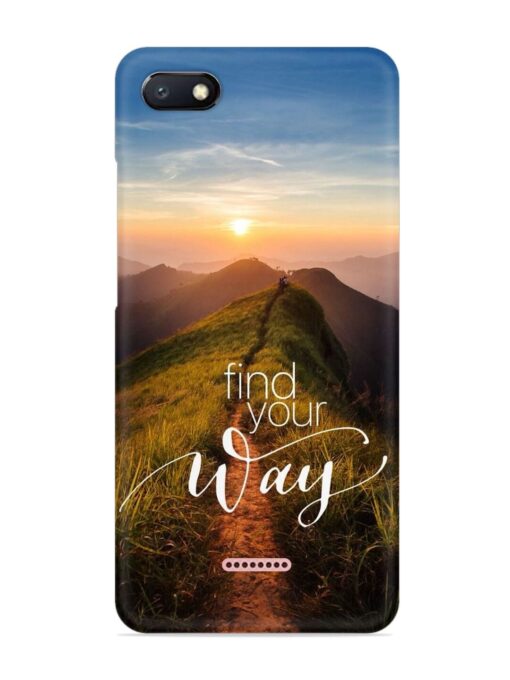 Find Your Way Snap Case for Xiaomi Redmi 6A Zapvi