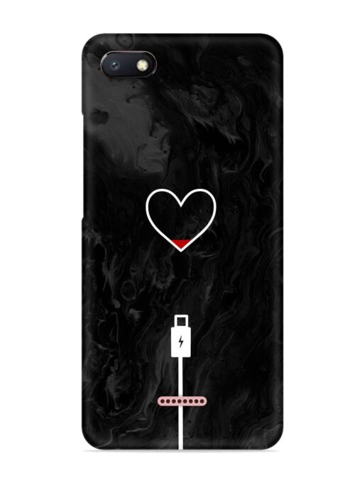 Heart Charging Vector Snap Case for Xiaomi Redmi 6A Zapvi