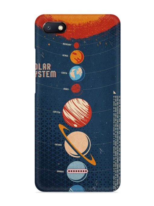 Solar System Vector Snap Case for Xiaomi Redmi 6A Zapvi