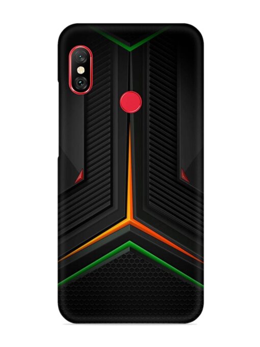 Orange Triangle Light Snap Case for Xiaomi Redmi 6 Pro