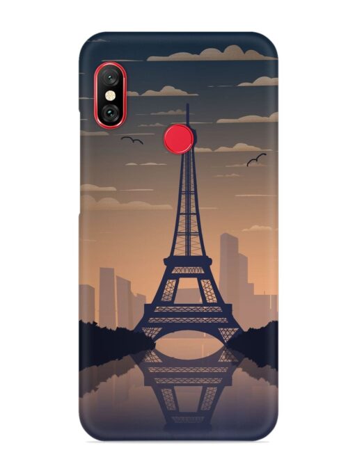 France Paris Eiffel Tower Gradient Snap Case for Xiaomi Redmi 6 Pro