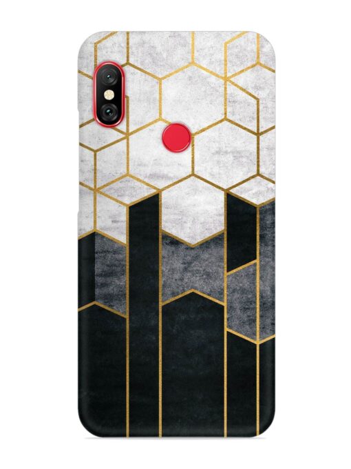 Cube Marble Art Snap Case for Xiaomi Redmi 6 Pro