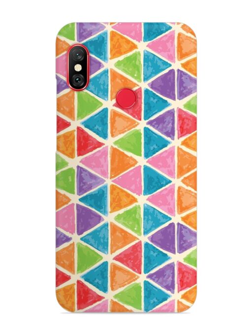 Seamless Colorful Isometric Snap Case for Xiaomi Redmi 6 Pro