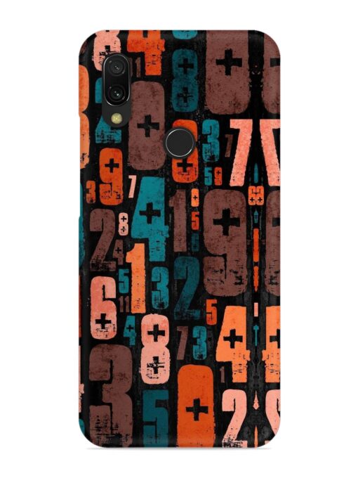 0 To 9 Art Snap Case for Xiaomi Redmi 7 Zapvi