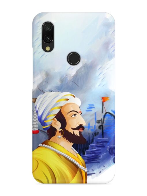 Shivaji Maharaj Color Paint Art Snap Case for Xiaomi Redmi 7 Zapvi