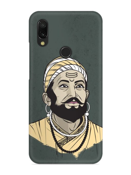 Shivaji Maharaj Vector Art Snap Case for Xiaomi Redmi 7 Zapvi