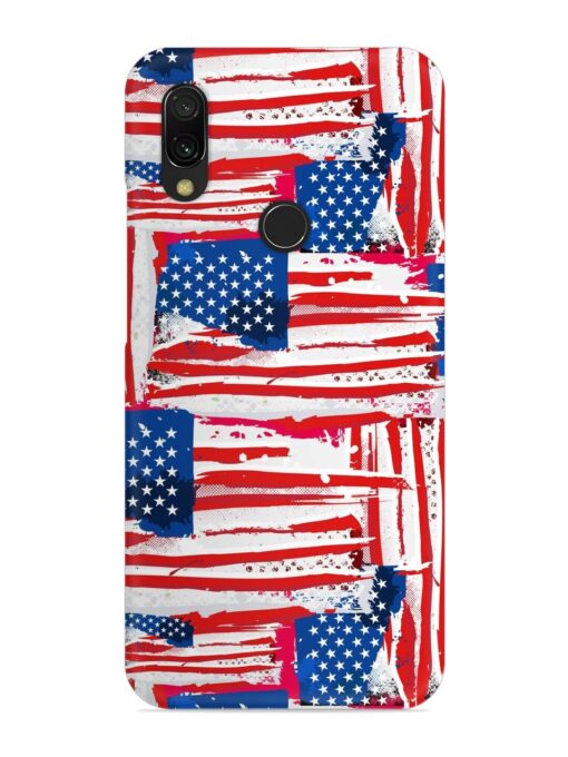 Usa Flag Seamless Snap Case for Xiaomi Redmi 7