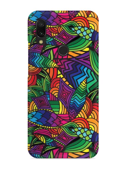 Abstract Multicolor Seamless Snap Case for Xiaomi Redmi 7 Zapvi