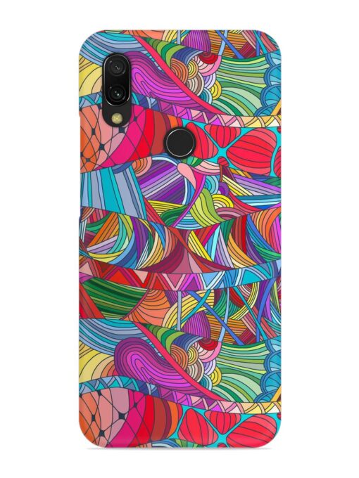 Seamless Patterns Hand Drawn Snap Case for Xiaomi Redmi 7 Zapvi