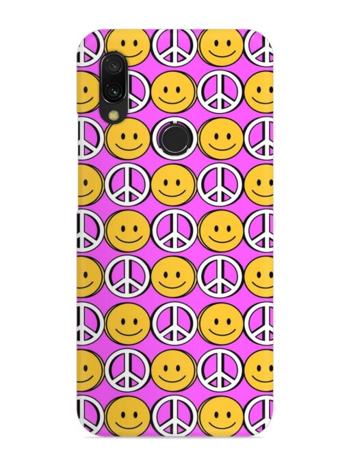 Smiley Face Peace Snap Case for Xiaomi Redmi 7