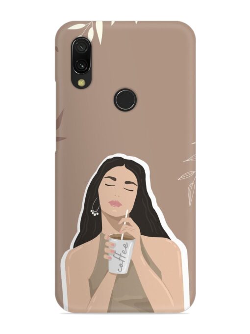 Girl With Coffee Snap Case for Xiaomi Redmi 7 Zapvi