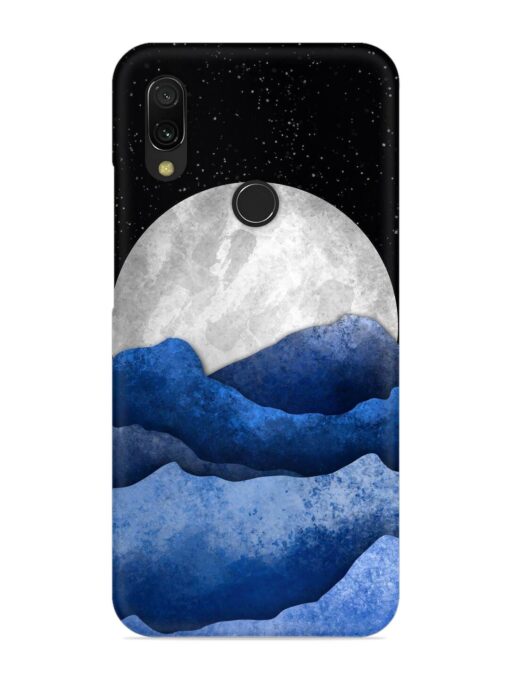 Full Moon Mountain Vector Snap Case for Xiaomi Redmi 7 Zapvi