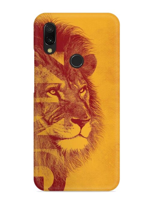 Gold Lion Crown Art Snap Case for Xiaomi Redmi 7 Zapvi