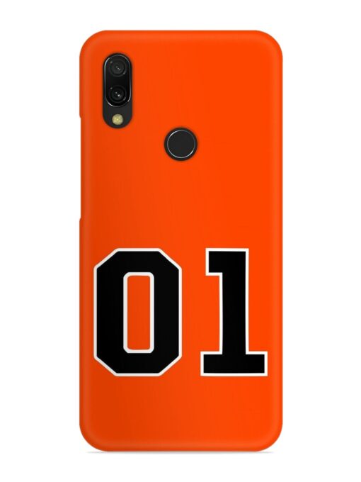 01 Number Snap Case for Xiaomi Redmi 7 Zapvi