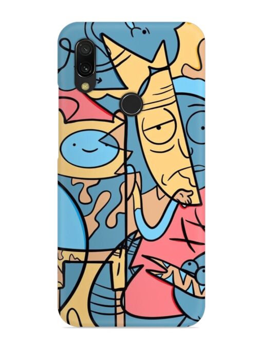 Silly Face Doodle Snap Case for Xiaomi Redmi 7 Zapvi