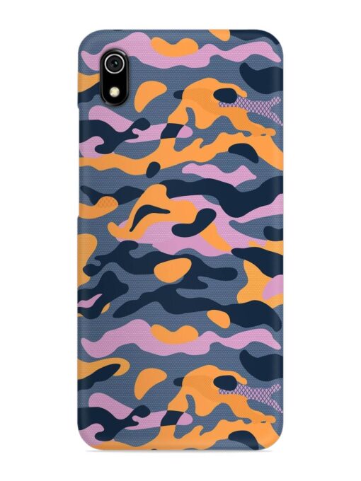 Camouflage Army Military English Orange Art Snap Case for Xiaomi Redmi 7A Zapvi