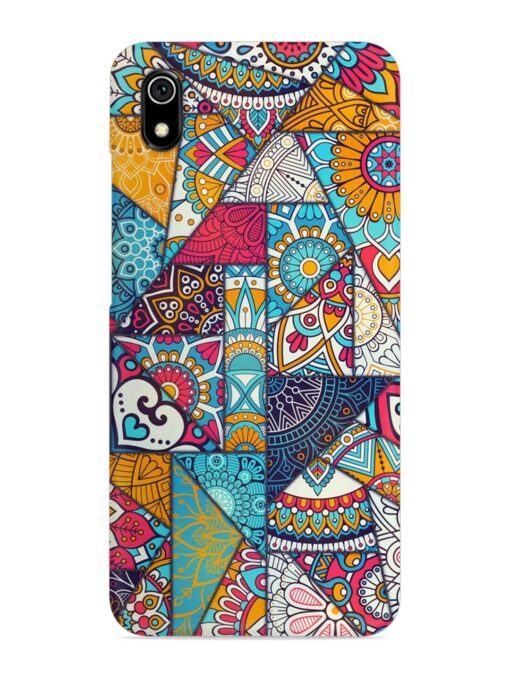 Patchwork Pattern Vintage Snap Case for Xiaomi Redmi 7A