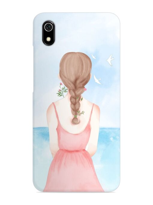 Watercolor Girl Vector Snap Case for Xiaomi Redmi 7A Zapvi