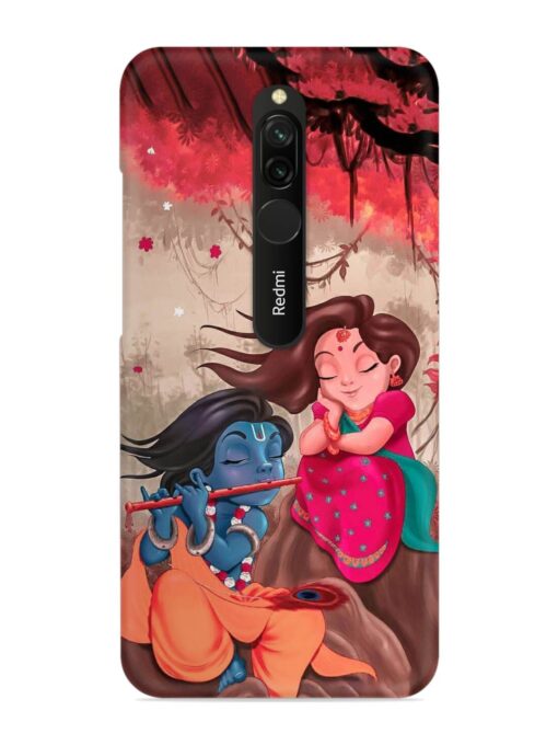 Radhe Krishna Water Art Snap Case for Xiaomi Redmi 8